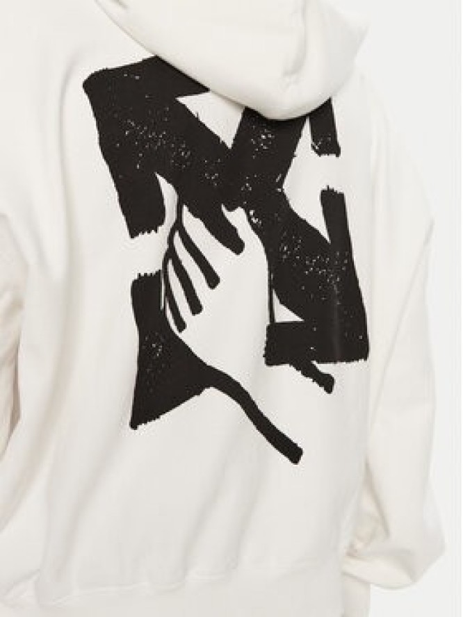 Off-White Bluza OMBB110S23FLE0030110 Biały Regular Fit