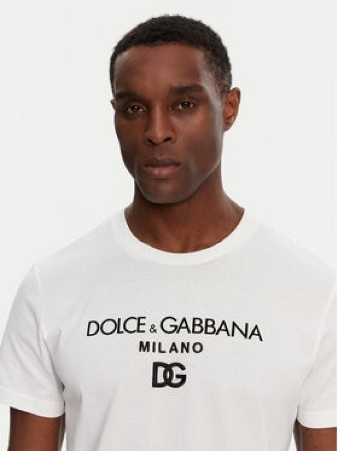 Dolce&Gabbana T-Shirt G8PD7Z G7B9X Biały Regular Fit