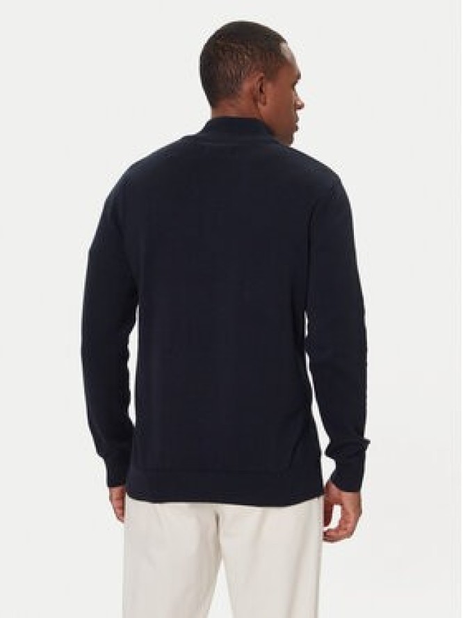 Barbour Sweter Half Zip MKN1074NY91 Granatowy Regular Fit