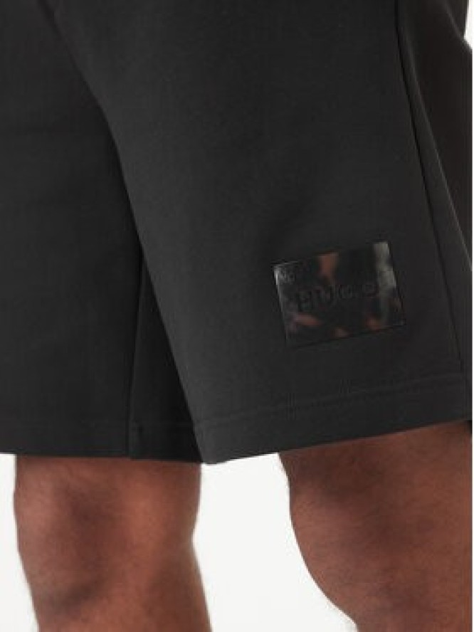 HUGO Szorty materiałowe Darix 50557471 Czarny Relaxed Fit