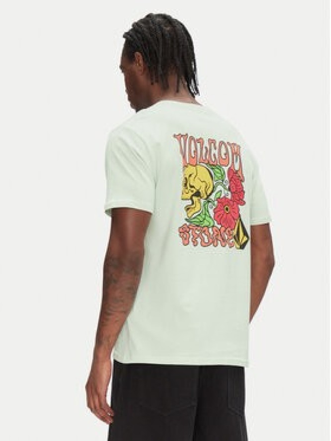 Volcom T-Shirt Tooflow A3512551 Zielony Classic Fit