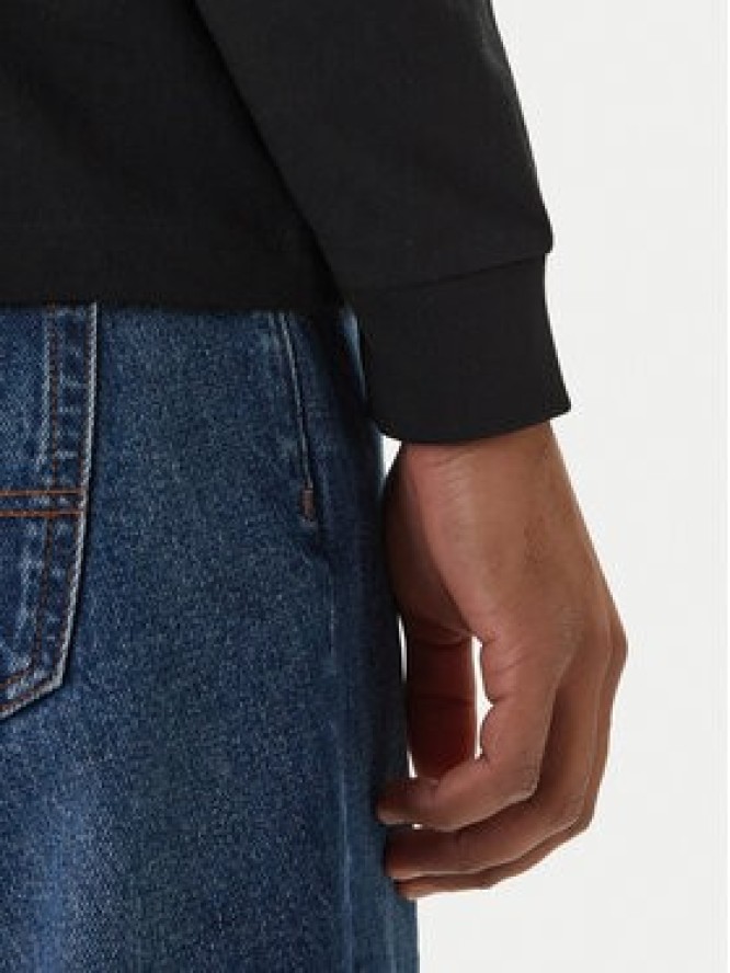 Napapijri Longsleeve S-Box Logo NP0A8BC5 Czarny Regular Fit