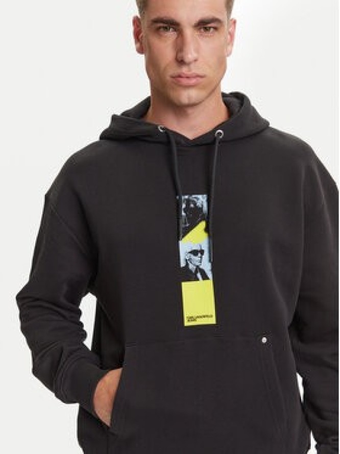 Karl Lagerfeld Jeans Bluza A3M20031 Czarny Relaxed Fit