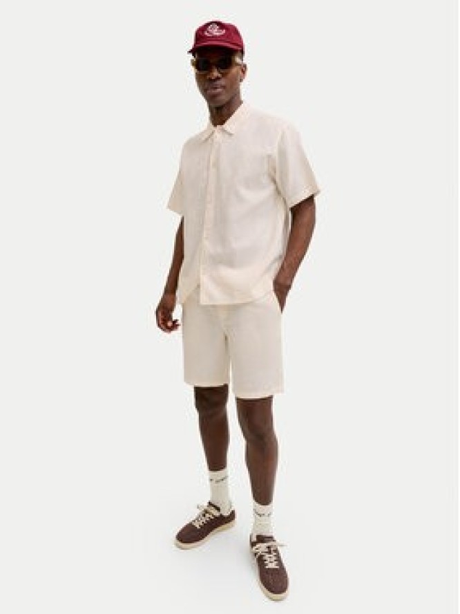 Jack & Jones Szorty materiałowe St.Jaiden 12293471 Kremowy Relaxed Fit