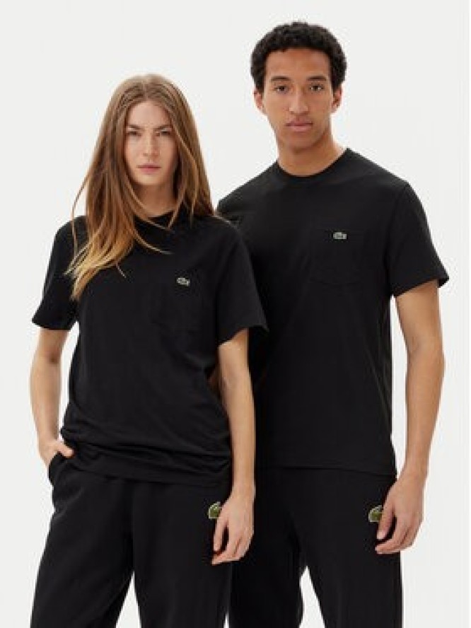 Lacoste T-Shirt TH2827 Czarny Regular Fit