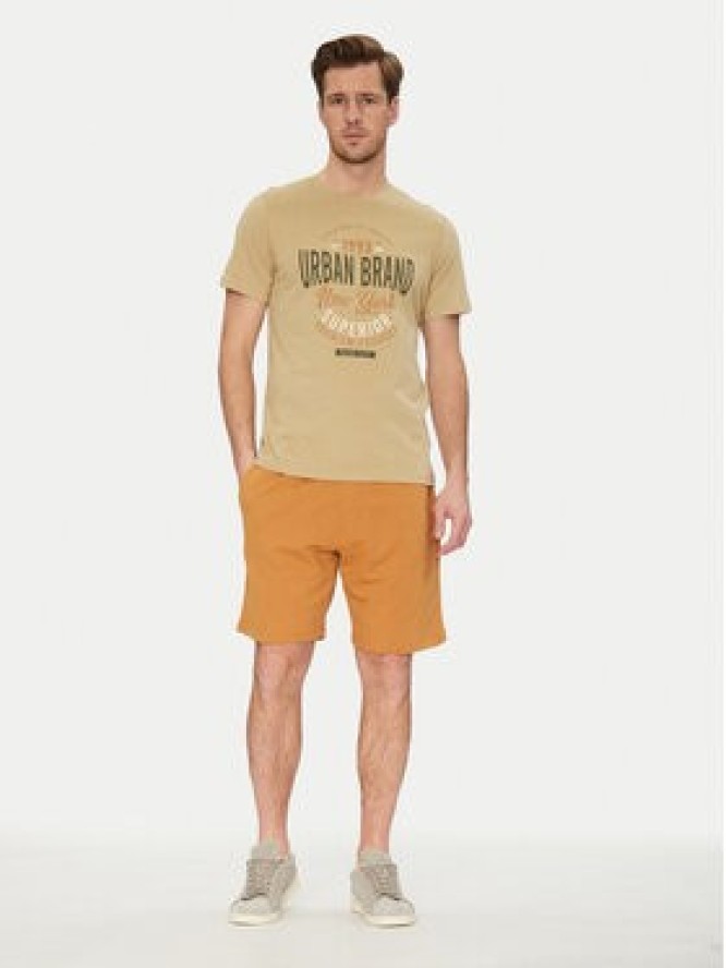 Blend T-Shirt 20717759 Beżowy Regular Fit