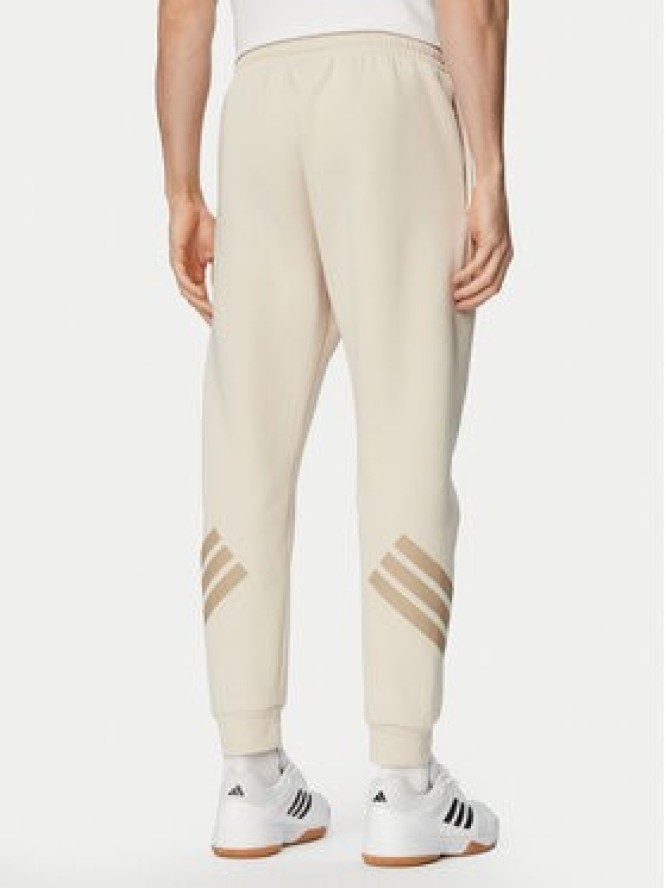 adidas Spodnie dresowe Future Icons 3-Stripes KD5206 Beżowy Regular Fit