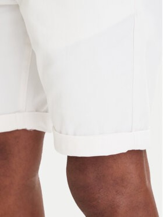 Tommy Jeans Szorty materiałowe Scanton DM0DM22852 Écru Slim Fit