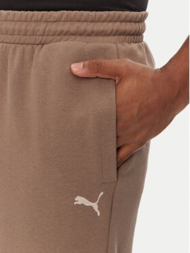 Puma Spodnie dresowe Ess 629651 Brązowy Relaxed Fit