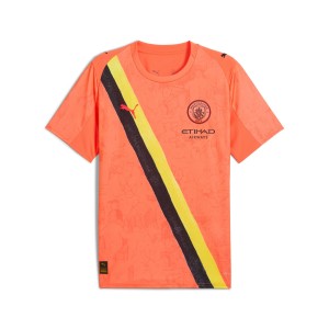 Męska koszulka KIDSUPER × MANCHESTER CITY PUMA Neon Sun Black Orange