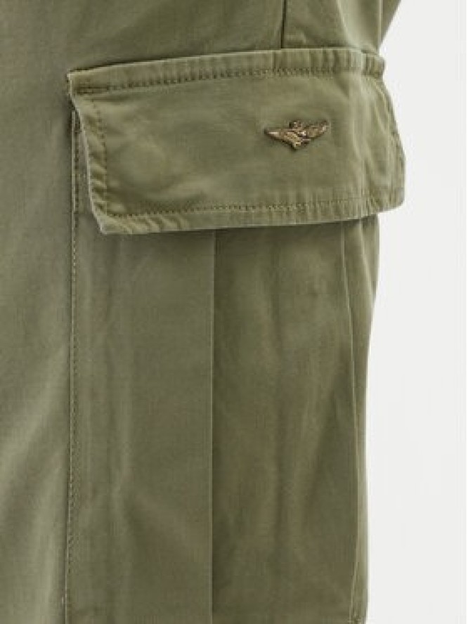 Aeronautica Militare Spodnie materiałowe 261PA1718UCT04331 Zielony Regular Fit