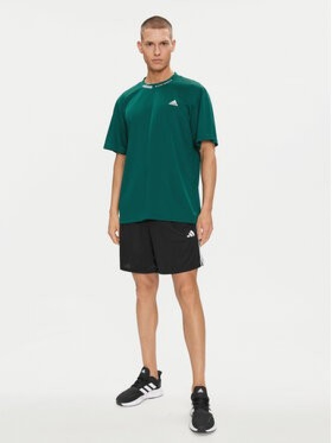 adidas Szorty sportowe Train Essentials Piqué 3-Stripes Training Shorts IB8111 Czarny Regular Fit