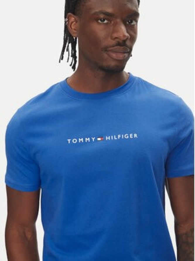 Tommy Hilfiger T-Shirt UM0UM03525 Niebieski Regular Fit