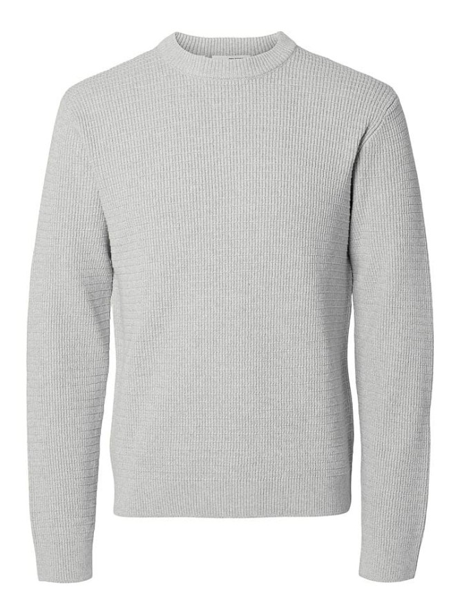 SELECTED HOMME Sweter "Theo" w kolorze jasnoszarym rozmiar: XL