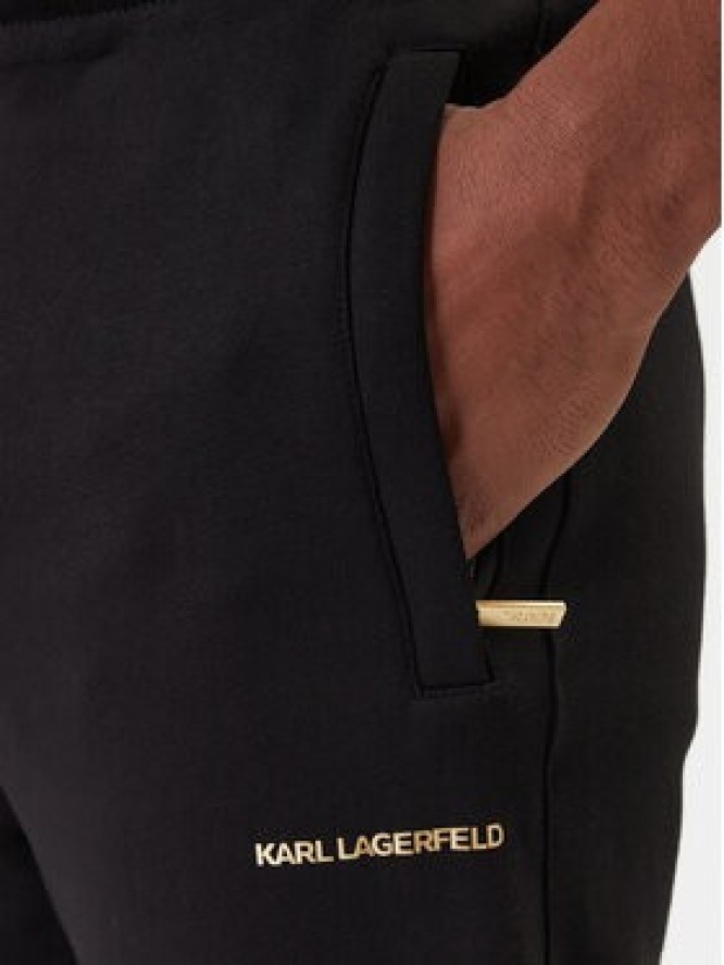 KARL LAGERFELD Spodnie dresowe 705006 561910 Czarny Regular Fit