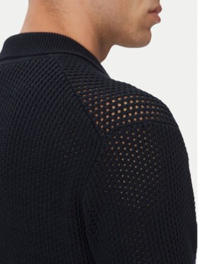 Lacoste Sweter AH9724 Granatowy Regular Fit