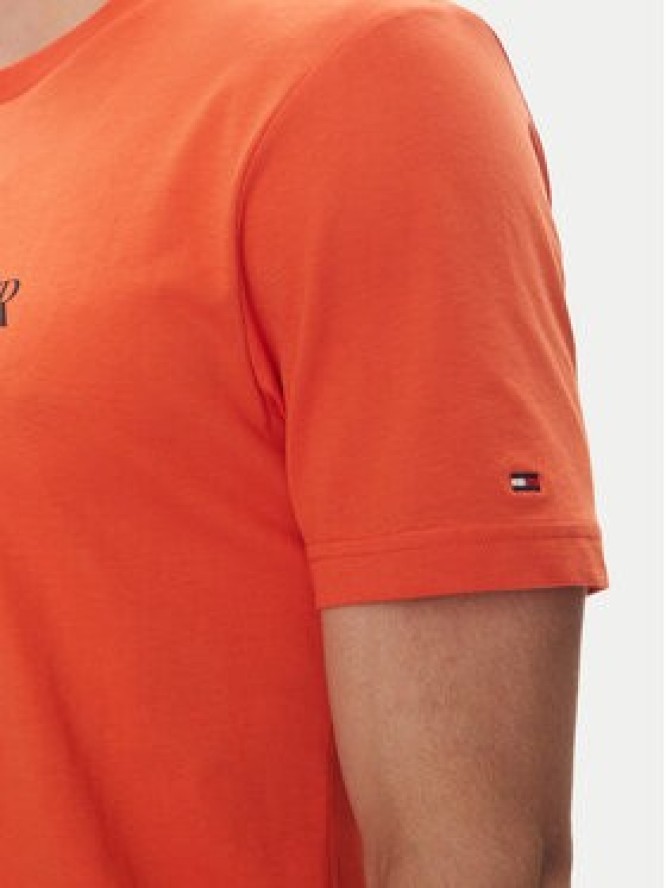 Tommy Hilfiger T-Shirt Brand Love MW0MW40324 Pomarańczowy Regular Fit