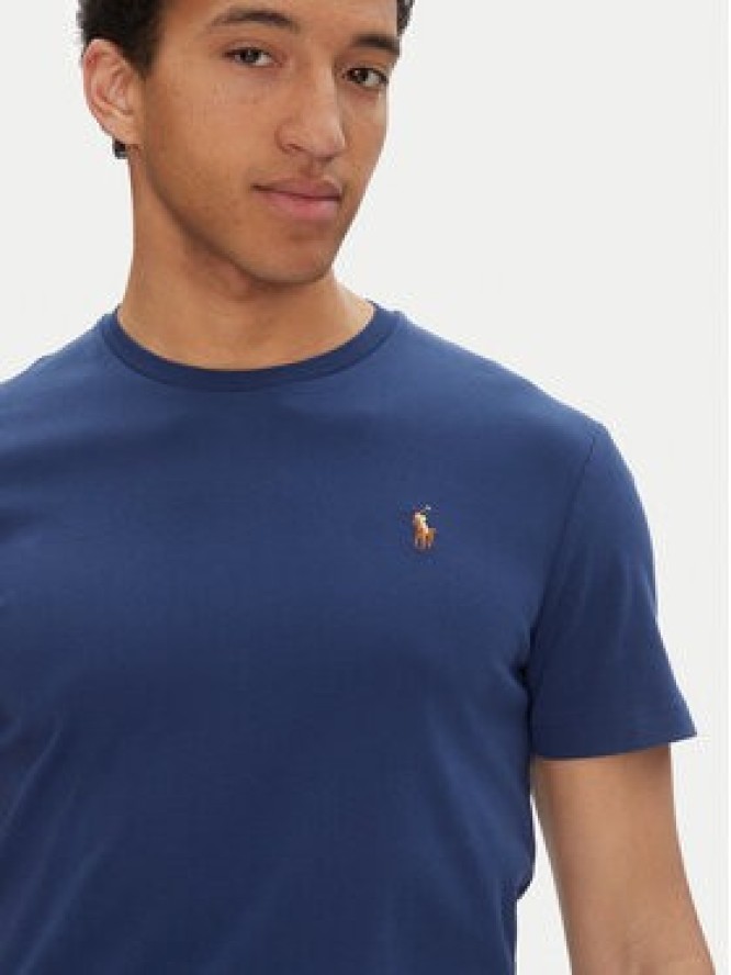 Polo Ralph Lauren T-Shirt 710740727092 Granatowy Custom Slim Fit