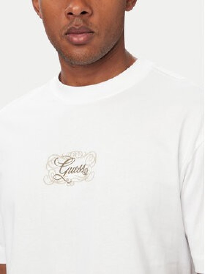 Guess T-Shirt M6YI50 K4236 Biały Oversize