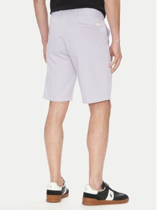 BOSS Szorty materiałowe Chino-Slim-Shorts 50536723 Fioletowy Regular Fit