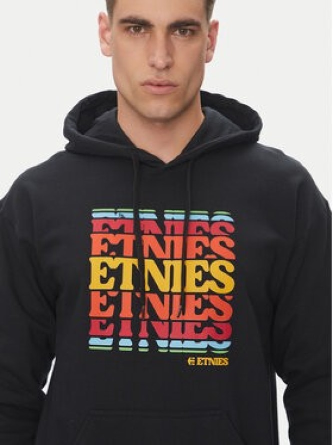 Etnies Bluza Retro Stack 4130004134 Czarny Regular Fit