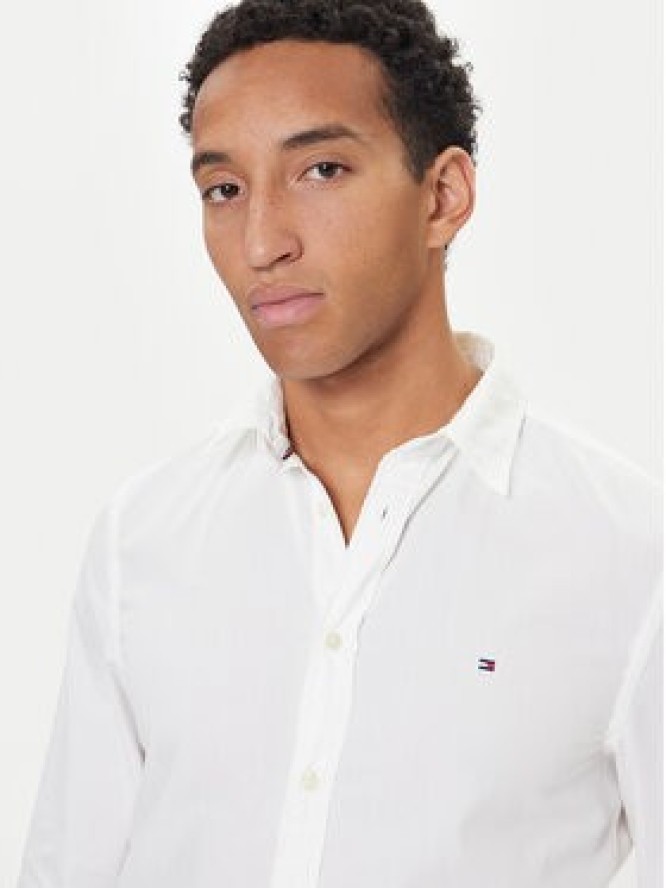 Tommy Hilfiger Koszula MW0MW40460 Biały Slim Fit