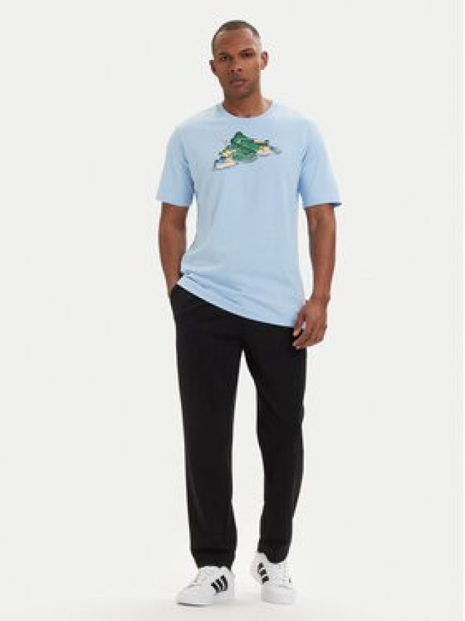 adidas T-Shirt Novelty Mini Graphic JZ5038 Błękitny Regular Fit