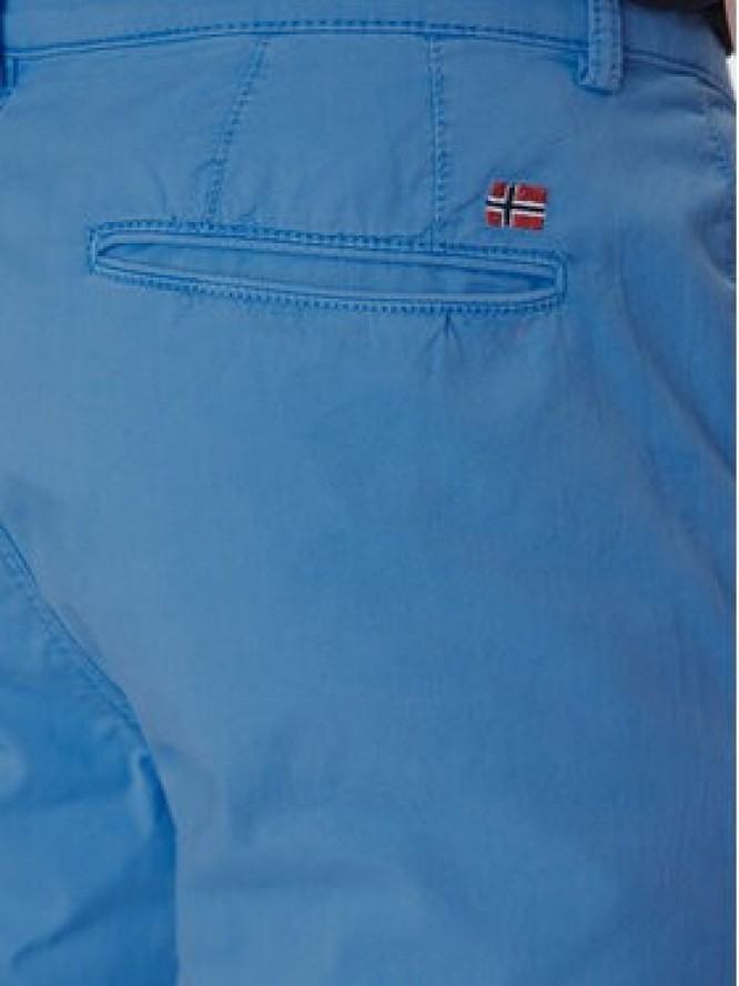 Napapijri Chinosy M-Puyo NP0A4H98 Niebieski Slim Fit