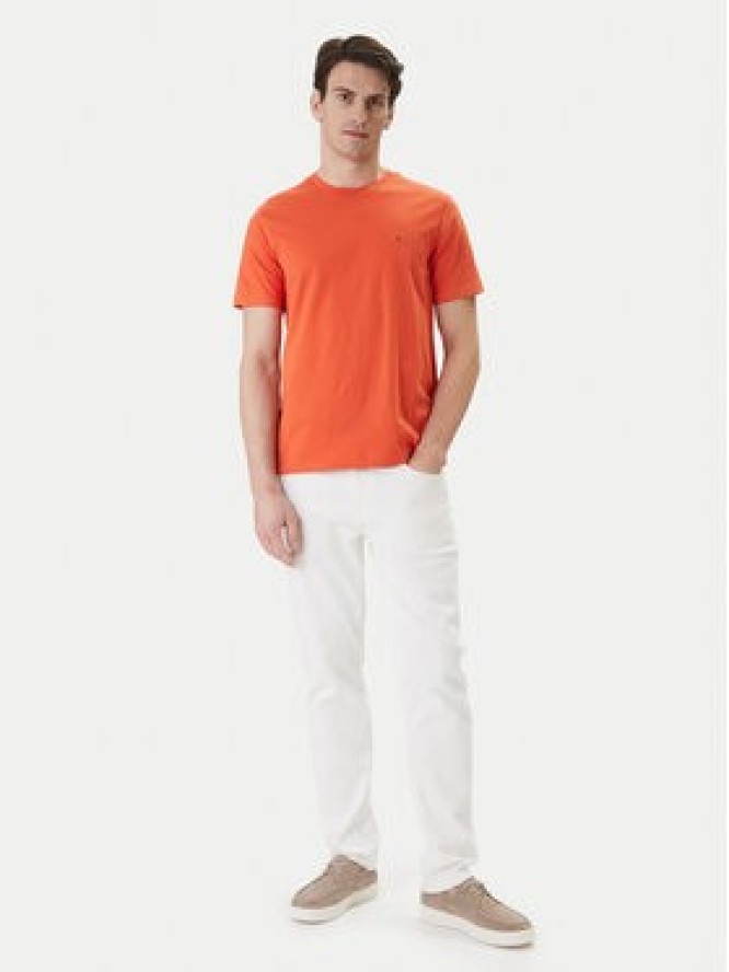 Tommy Hilfiger T-Shirt Ess Seasonal MW0MW39995 Pomarańczowy Regular Fit