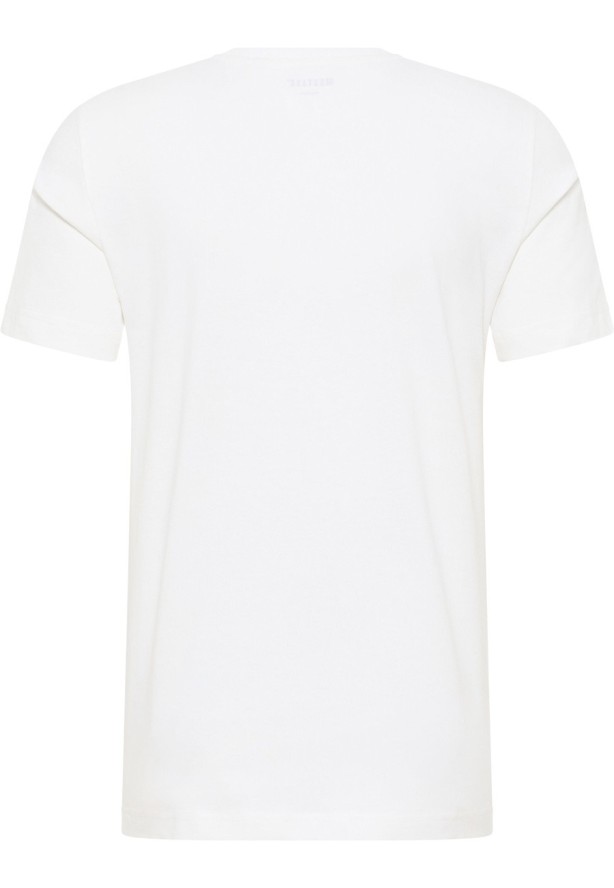 MUSTANG ALEX C PRINT MĘSKI T-SHIRT KOSZULA LOGO TEE GENERAL WHITE 1015051 2045