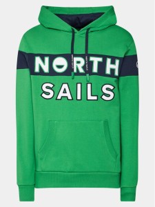 North Sails Bluza 691250 Zielony Regular Fit
