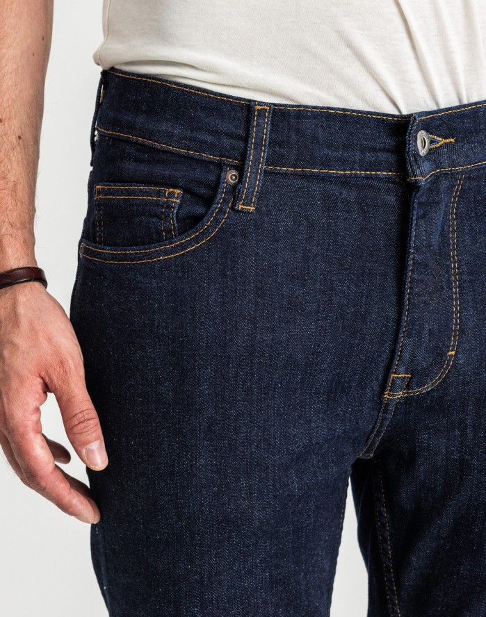 Męskie Spodnie Jeansowe MUSTANG Frisco Skinny Denim Blue 1016417 5000 940