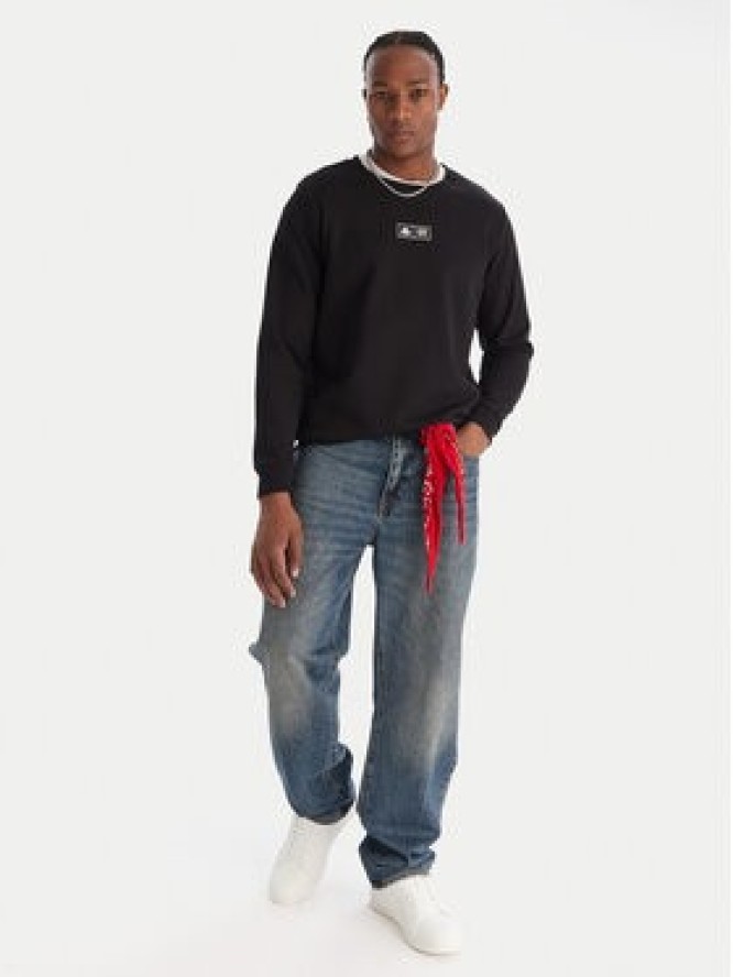 Kappa Bluza Authentic Nymphe 321Y1MW Czarny Comfort Fit