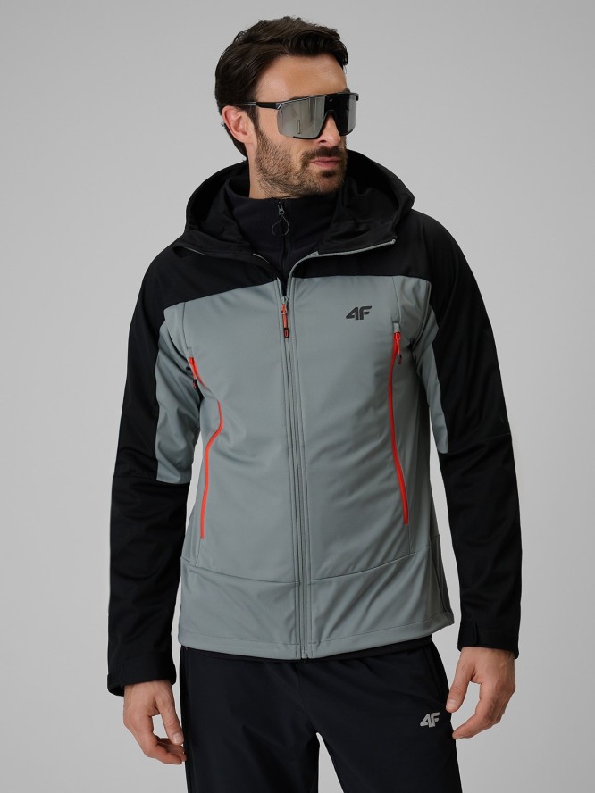 4F Kurtka softshell wiatroodporna membrana 8000 męska - czarna M