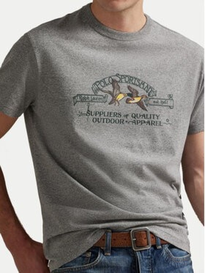 Polo Ralph Lauren T-Shirt 710981142002 Szary Classic Fit