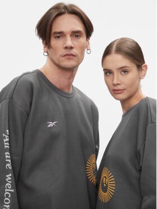 Reebok Bluza Classics Good Vibes Crew Sweatshirt HT6117 Szary