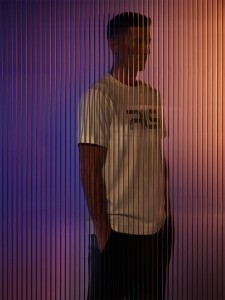 4F T-shirt regular z nadrukiem męski 4F x Robert Lewandowski - biały S