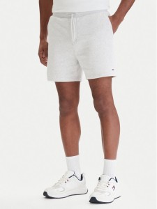 Tommy Jeans Szorty sportowe DM0DM21931 Szary Regular Fit