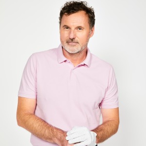 Koszulka polo do golfa z krótkim rękawem męska Inesis MW500