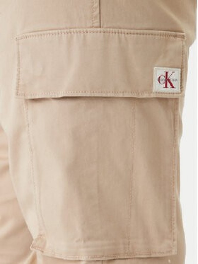 Calvin Klein Jeans Joggery Comfort LV04RD608G Brązowy Skinny Fit