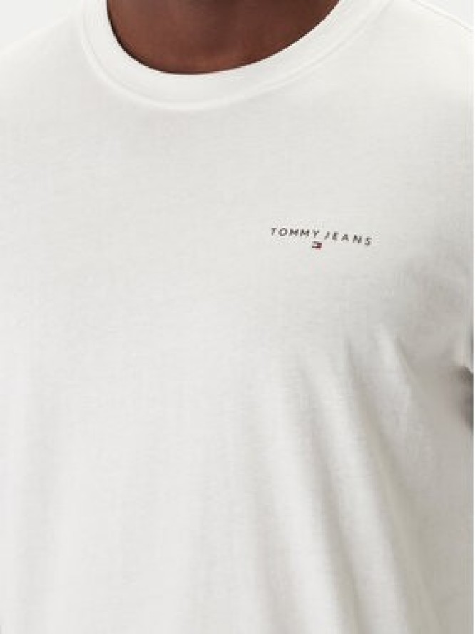 Tommy Jeans Longsleeve Chest Linear DM0DM21594 Écru Regular Fit