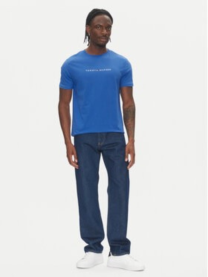 Tommy Hilfiger T-Shirt UM0UM03525 Niebieski Regular Fit