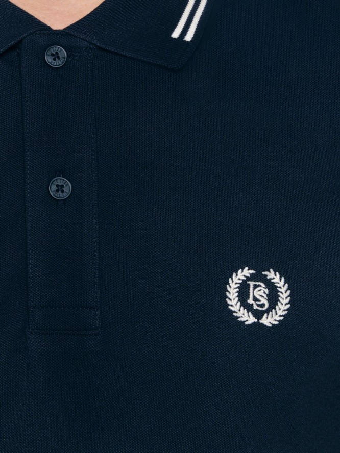 Koszulka męska polo granatowa Poller 403