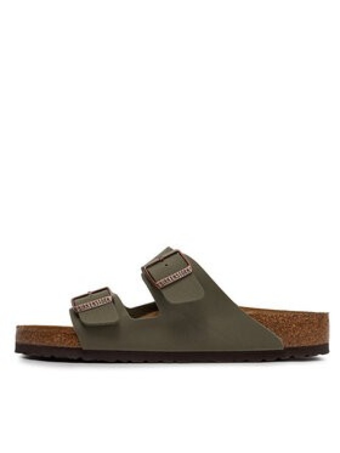 Birkenstock Klapki Arizona Birko-Flor nubuk 0151211 Szary
