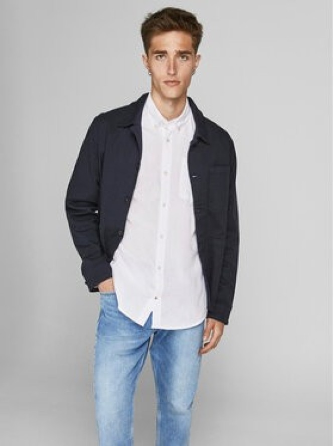 Jack & Jones Koszula 12182486 Biały Slim Fit