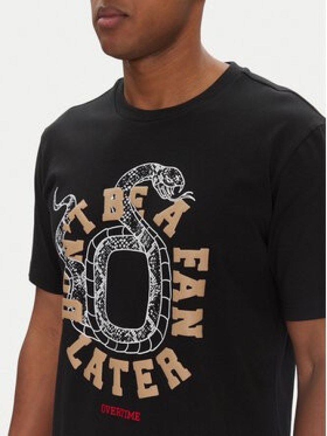 adidas T-Shirt Overtime Spring Graphic JM0291 Czarny Regular Fit