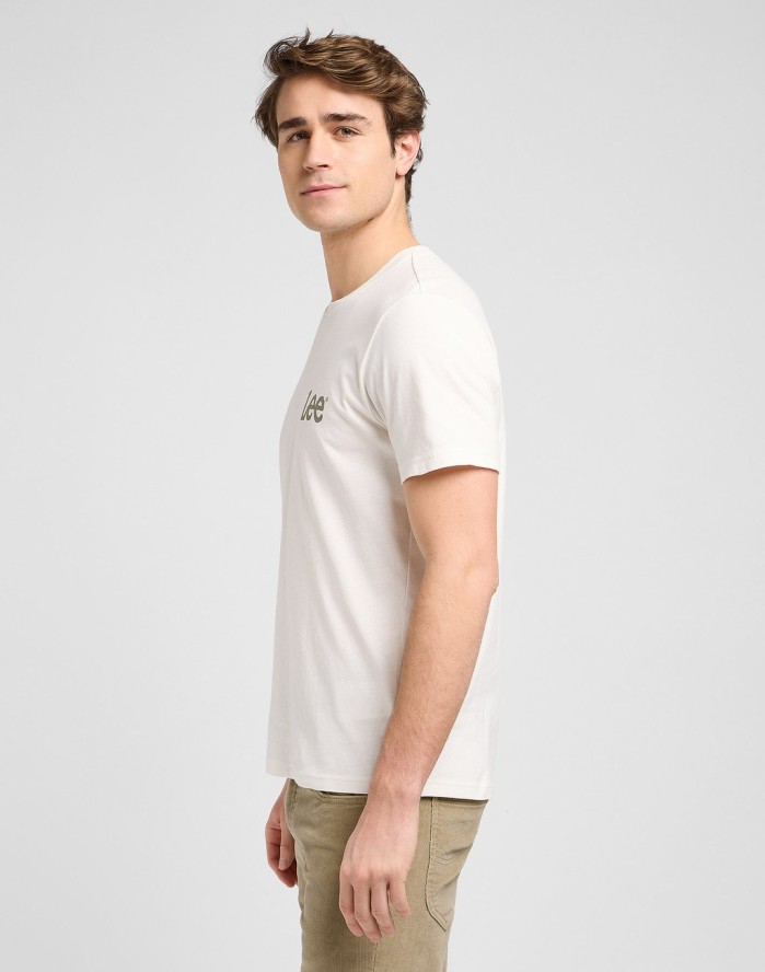 MĘSKA KOSZULKA LEE MEDIUM WOBBLY LEE TEE ECRU 112370504