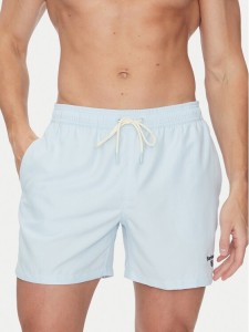 Barbour Szorty kąpielowe Staple Logo 5"MSW0064BU61 Błękitny Regular Fit