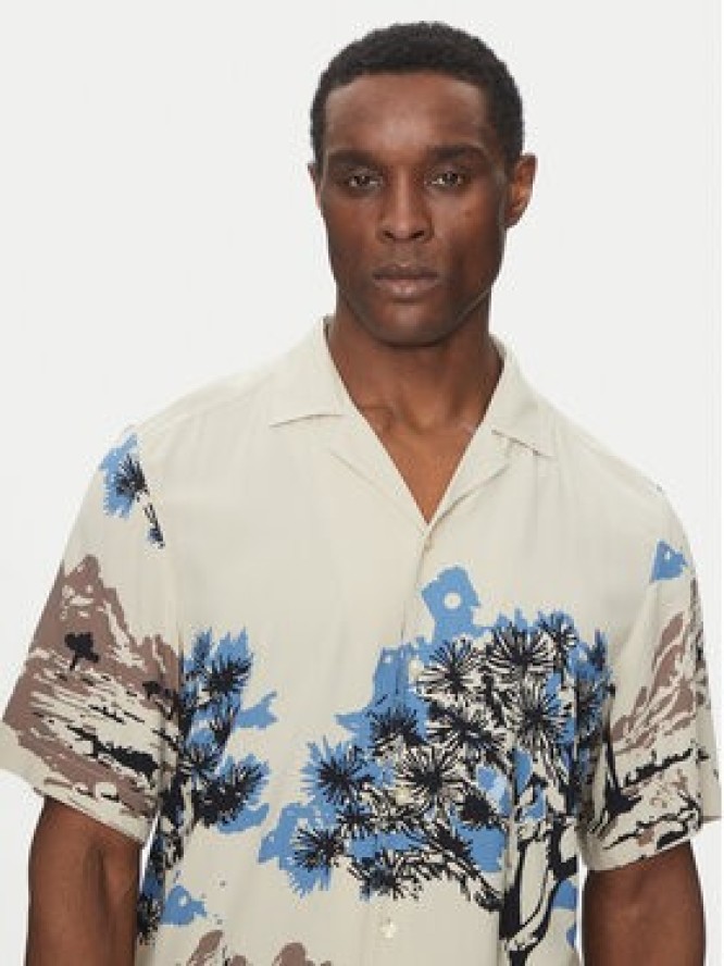 BOSS Koszula 50538250 Beżowy Regular Fit