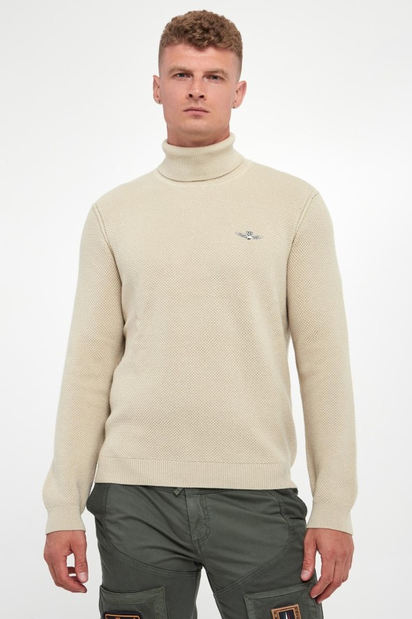 Golf męski wełniany AERONAUTICA MILITARE